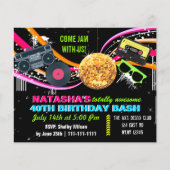 Begroting in totaal 80's uitnodiging voor 's ochte (Voorkant)