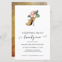 Begroting ingericht op 21 Floral Gold Heels van za