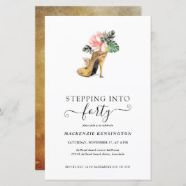 Begroting ingericht op 40 Floral Gold Heels van za