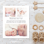 Begroting introduceert 4 geboorteaankondiging foto