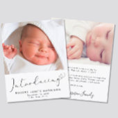 Begroting introduceert geboorteaankondiging foto's