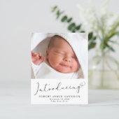 Begroting introduceert geboorteaankondiging foto's (Staand voorkant)