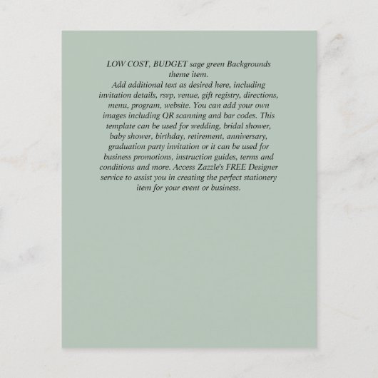 BEGROTING INVITATIES - ELK EVENEMENT - SAGE Samenv (Achterkant)