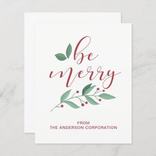 Begroting is een eenvoudige zakelijke feestdag (Voorkant / Achterkant)