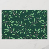 Begroting is een groengroene botanische foto-holid (Achterkant)