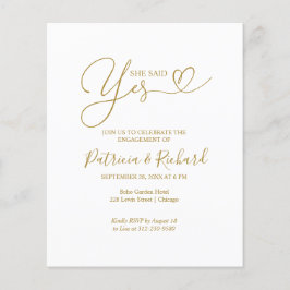 Begroting: ja, aankondiging van de Engagement Part