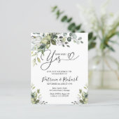 Begroting: ja, aankondiging van de Engagement Part (Staand voorkant)