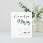 Begroting: ja Foto Eucalyptus Verloving (Staand voorkant)