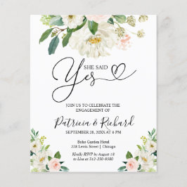 Begroting: ja uitnodiging van de Engagement Party