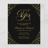 Begroting: ja uitnodiging van de Engagement Party (Voorkant)