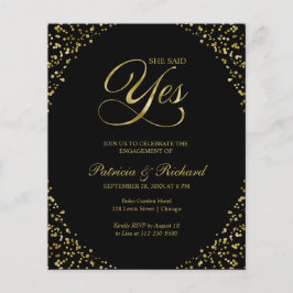 Begroting: ja uitnodiging van de Engagement Party