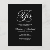 Begroting: ja uitnodiging van de Engagement Party (Voorkant)