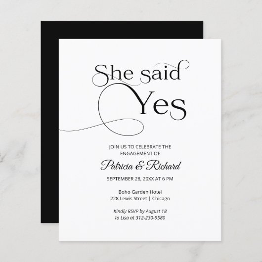 Begroting: ja, uitnodigingen van de Partij van de  (Voorkant / Achterkant)