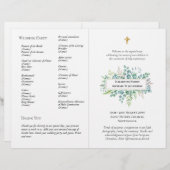 BEGROTING Katholieke Huwelijks Nuptiale Mis Progra (Voorkant / Achterkant)