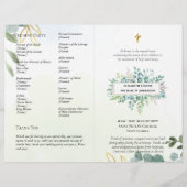 BEGROTING Katholieke Huwelijks Nuptiale Mis Progra Flyer (Voorkant)