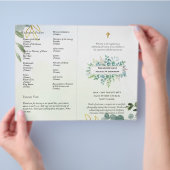 BEGROTING Katholieke Huwelijks Nuptiale Mis Progra Flyer (Hand)