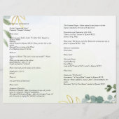 BEGROTING Katholieke Huwelijksbruiloft Nuptiale Mi Flyer (Achterkant)