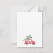 Begroting kerstboom - Nieuw zelfrijdend ontwerp Notitiekaartje (Achterkant)