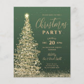 Begroting kerstboomfeest Groene feestdag uitnodigi (Voorkant)