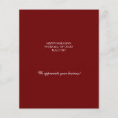 Begroting kerstboomkoorts Red Business Holidcard (Achterkant)