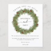 Begroting kerstcadeau weddenschap bedankt (Voorkant)