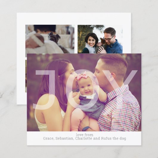 BEGROTING kerstcadeaufoto Aangepaste Kaart (Voorkant / Achterkant)