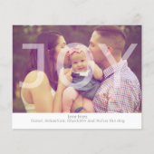 BEGROTING kerstcadeaufoto Aangepaste Kaart (Voorkant)