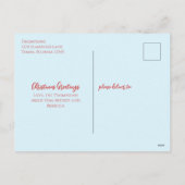 Begroting kerstfeestdag foto feestdagenkaart (Achterkant)