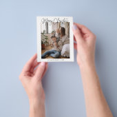 Begroting kerstfeestdag - Fotokaart Flyer (Hand)