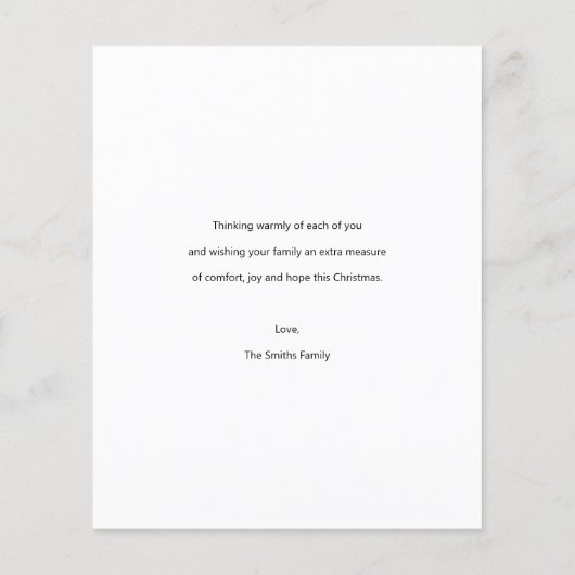 Begroting kerstfeestdag - Fotokaart Flyer (Achterkant)