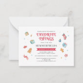 Begroting kerstfeestdag jaargeefster notitiekaartje (Voorkant)