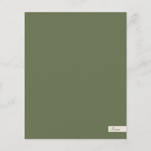 BEGROTING kerstfeestelijke foto, speciaal aangepas (Achterkant)