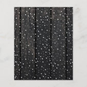 Begroting kerstfeestelijke houtsfoto's wintervakan flyer (Achterkant)