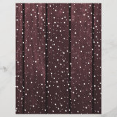 Begroting kerstfeestelijke houtsfoto's wintervakan flyer (Achterkant)