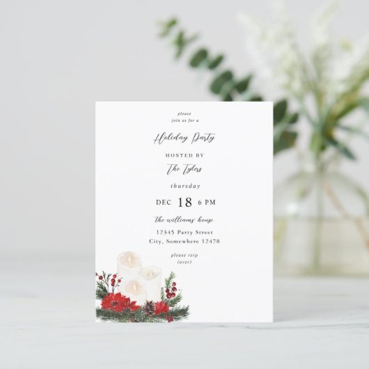 Begroting kerstklei en kaarsfeest (Staand voorkant)