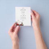 Begroting kerstklei en kaarsfeest flyer (Hand)