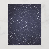 Begroting Kerstmis 3 fotocollage navy Vary Flyer (Achterkant)