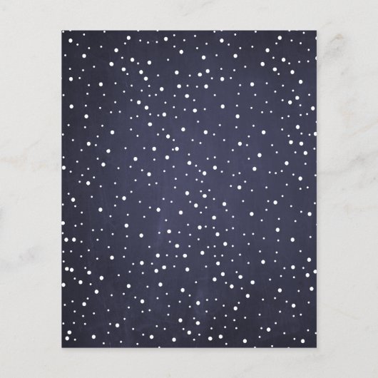 Begroting Kerstmis 3 fotocollage navy Vary Flyer (Achterkant)