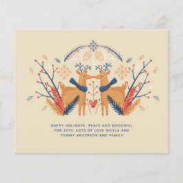 Begroting kerstmis deer Stags Scandinavische volks