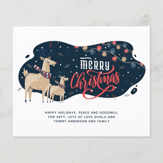 Begroting kerstmis deer Stags Scandinavische volks (Voorkant)