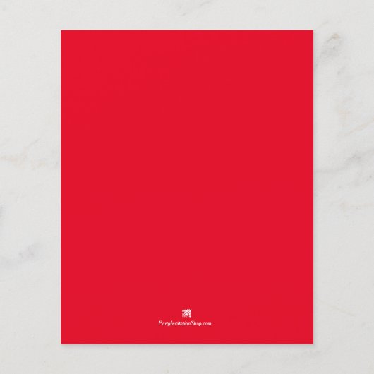 Begroting Kerstmis Florals Greenery Holiday nodigt (Achterkant)