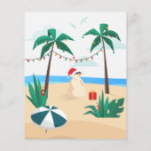 Begroting Kerstmis in uitnodiging van de partij vo (Achterkant)