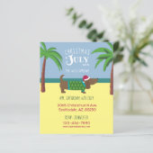 Begroting Kerstmis in uitnodiging van juli (Staand voorkant)