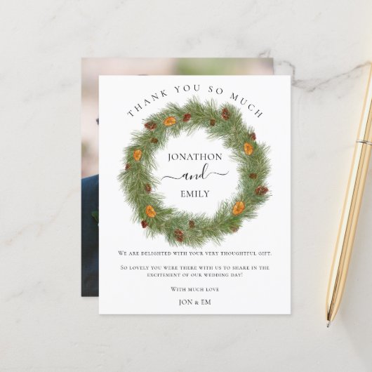 Begroting kerstmis met Citrus Weddenschap Hartelij (Voorkant / Achterkant in situ)