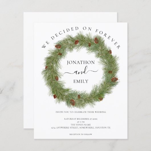 Begroting kerstmis met Cones Weddenschap (Voorkant / Achterkant)