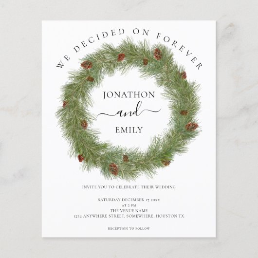 Begroting kerstmis met Cones Weddenschap (Voorkant)