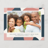 Begroting kerstmis nieuwe jaren Foto roze blauwe k (Voorkant)