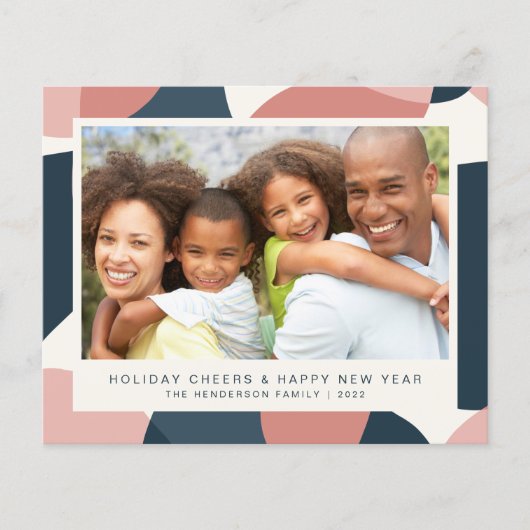 Begroting kerstmis nieuwe jaren Foto roze blauwe k (Voorkant)