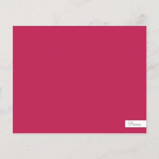 BEGROTING Kerstmis Poinsettia Foto gepersonaliseer (Achterkant)