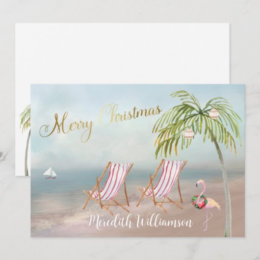 Begroting kerstvakantieband feestdagenkaart (Voorkant / Achterkant)